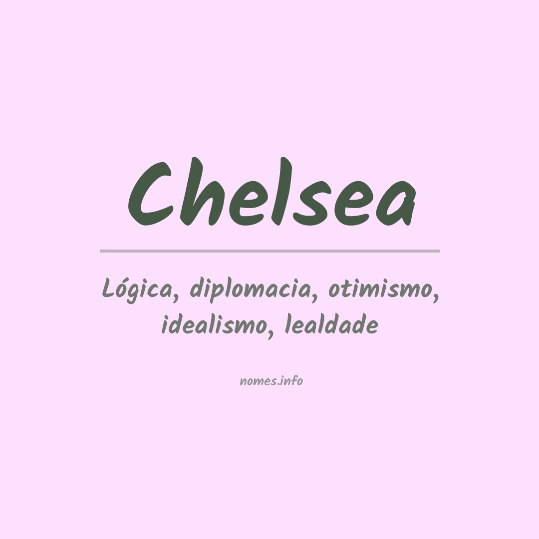 Significado do nome Chelsea
