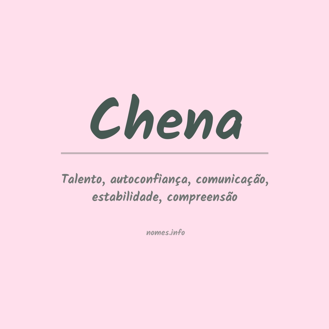 Significado do nome Chena