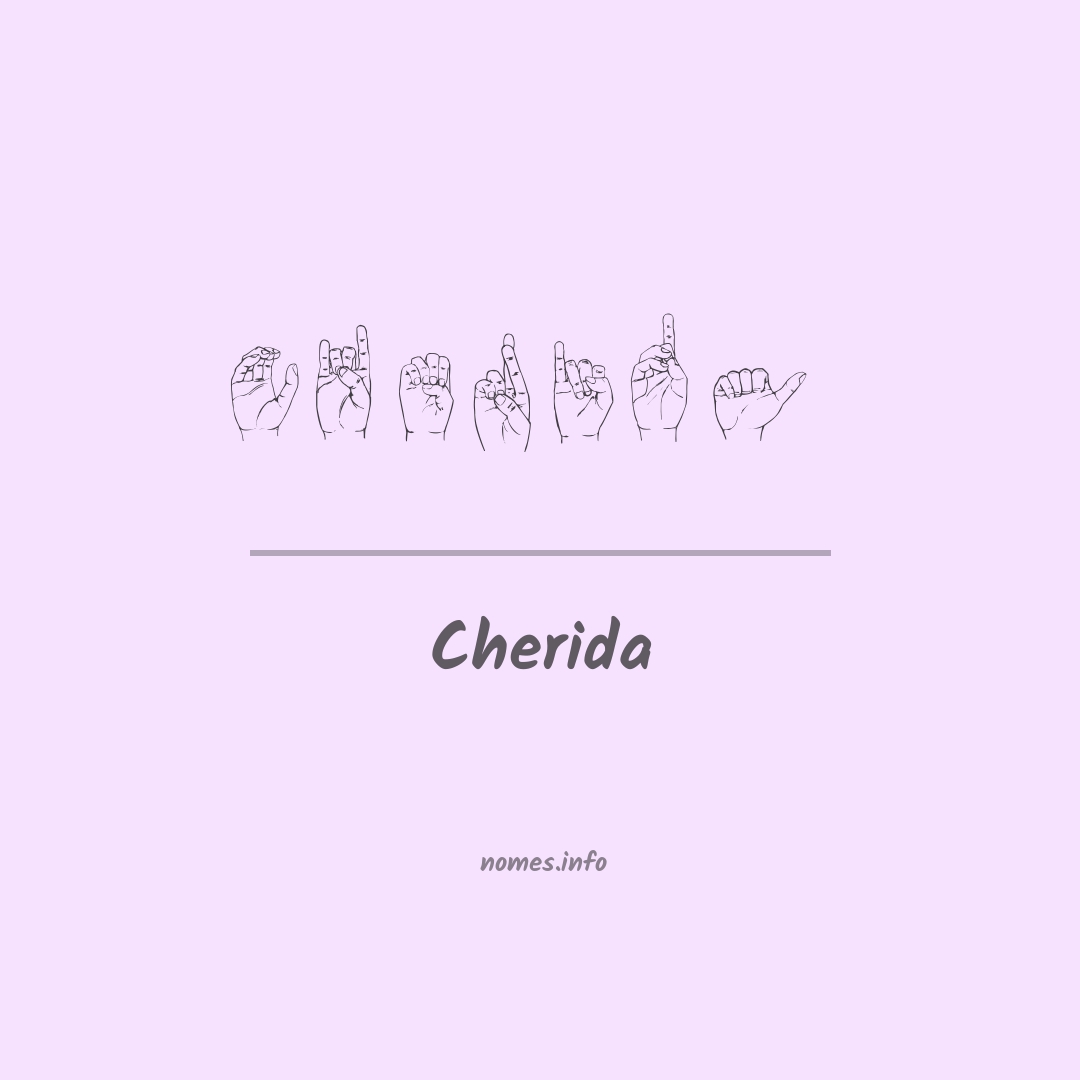 Cherida em Libras
