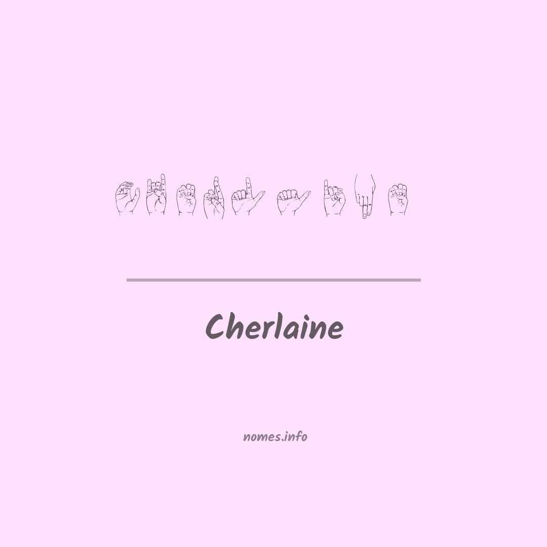 Cherlaine em Libras
