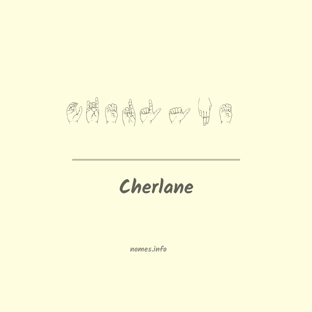 Cherlane em Libras
