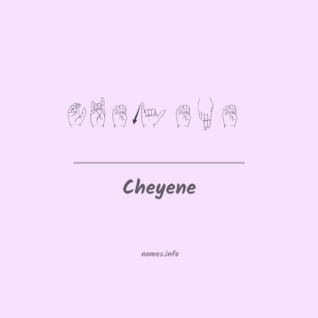 Cheyene em Libras Cheyene em Libras