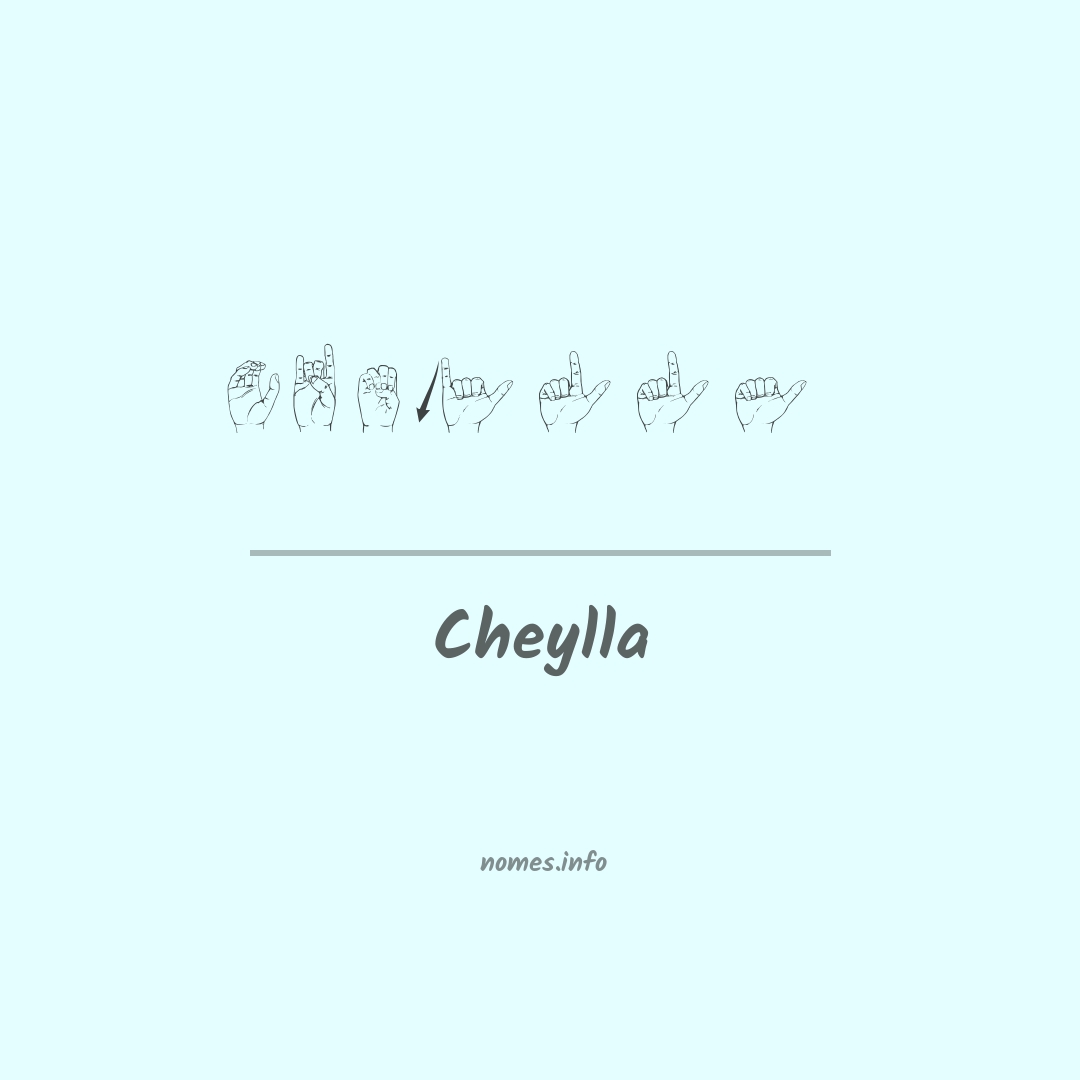 Cheylla em Libras
