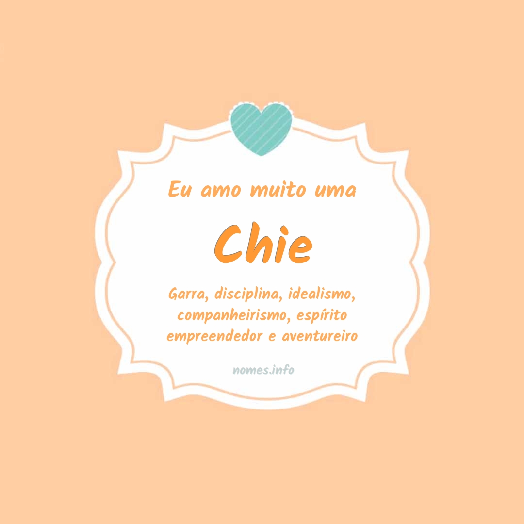 Eu amo muito Chie
