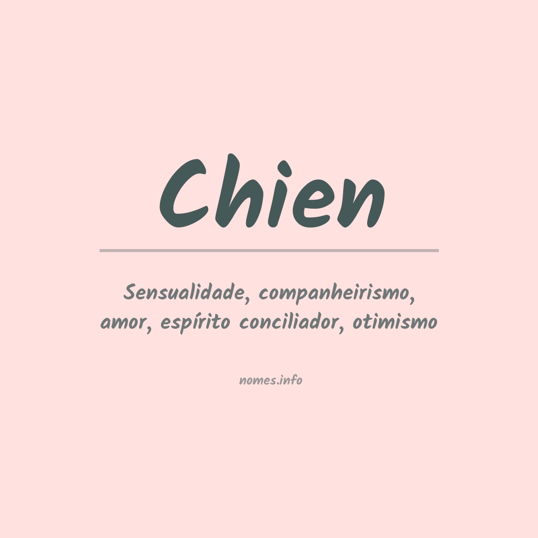 Significado do nome Chien