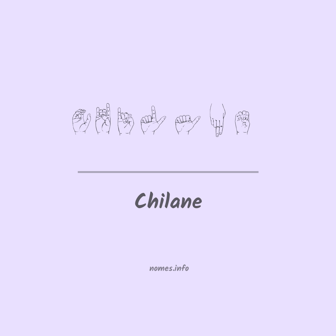 Chilane em Libras
