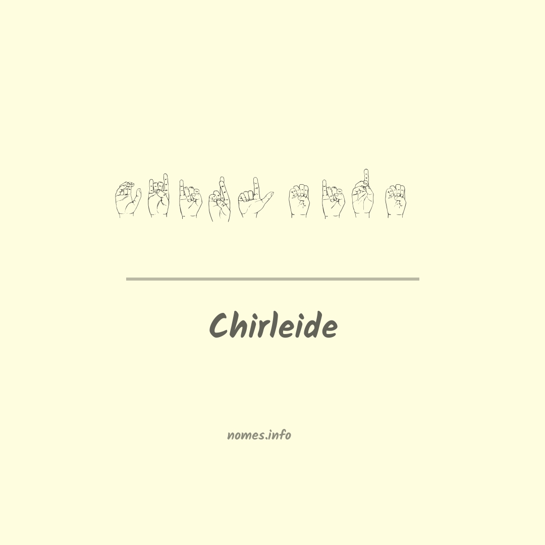 Chirleide em Libras