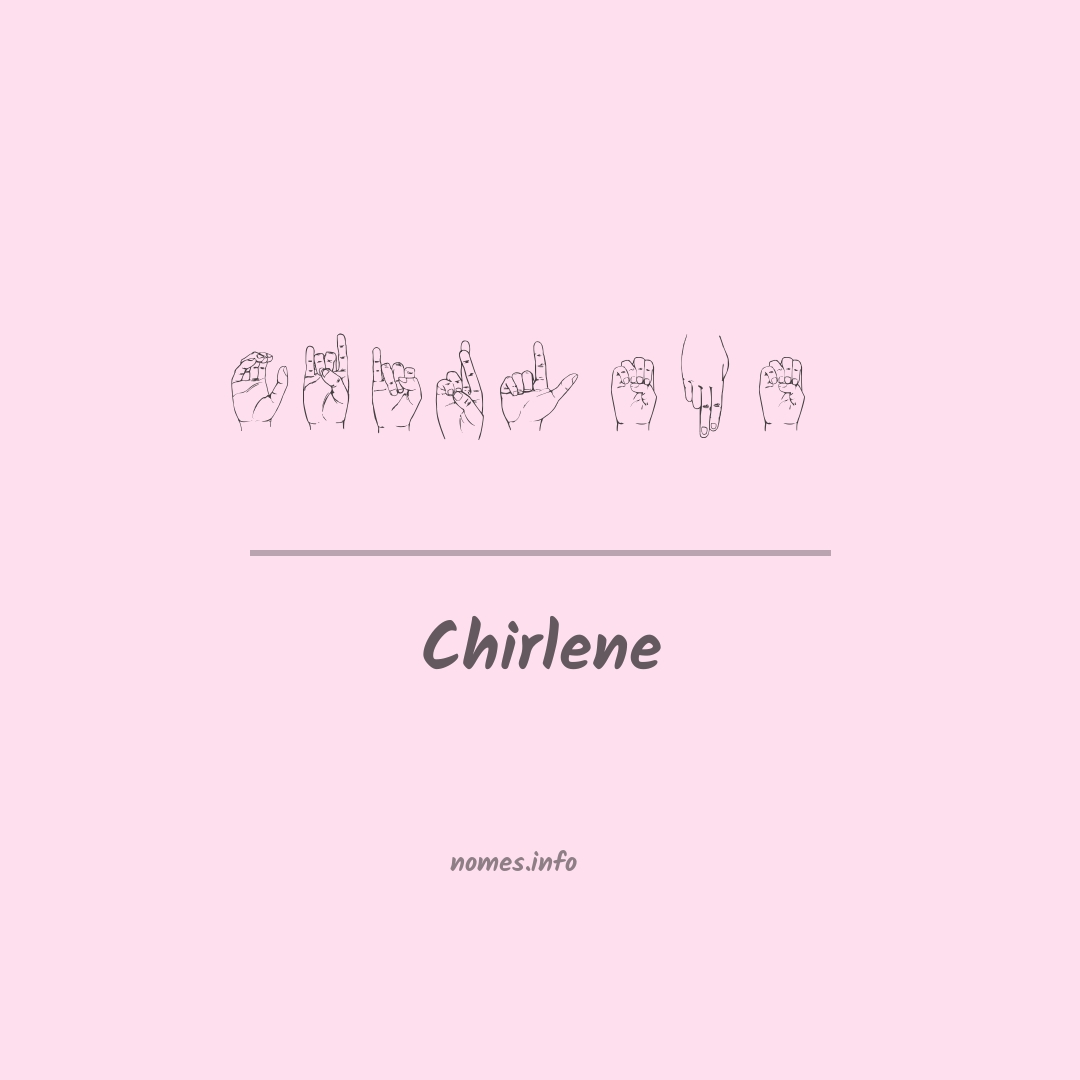 Chirlene em Libras