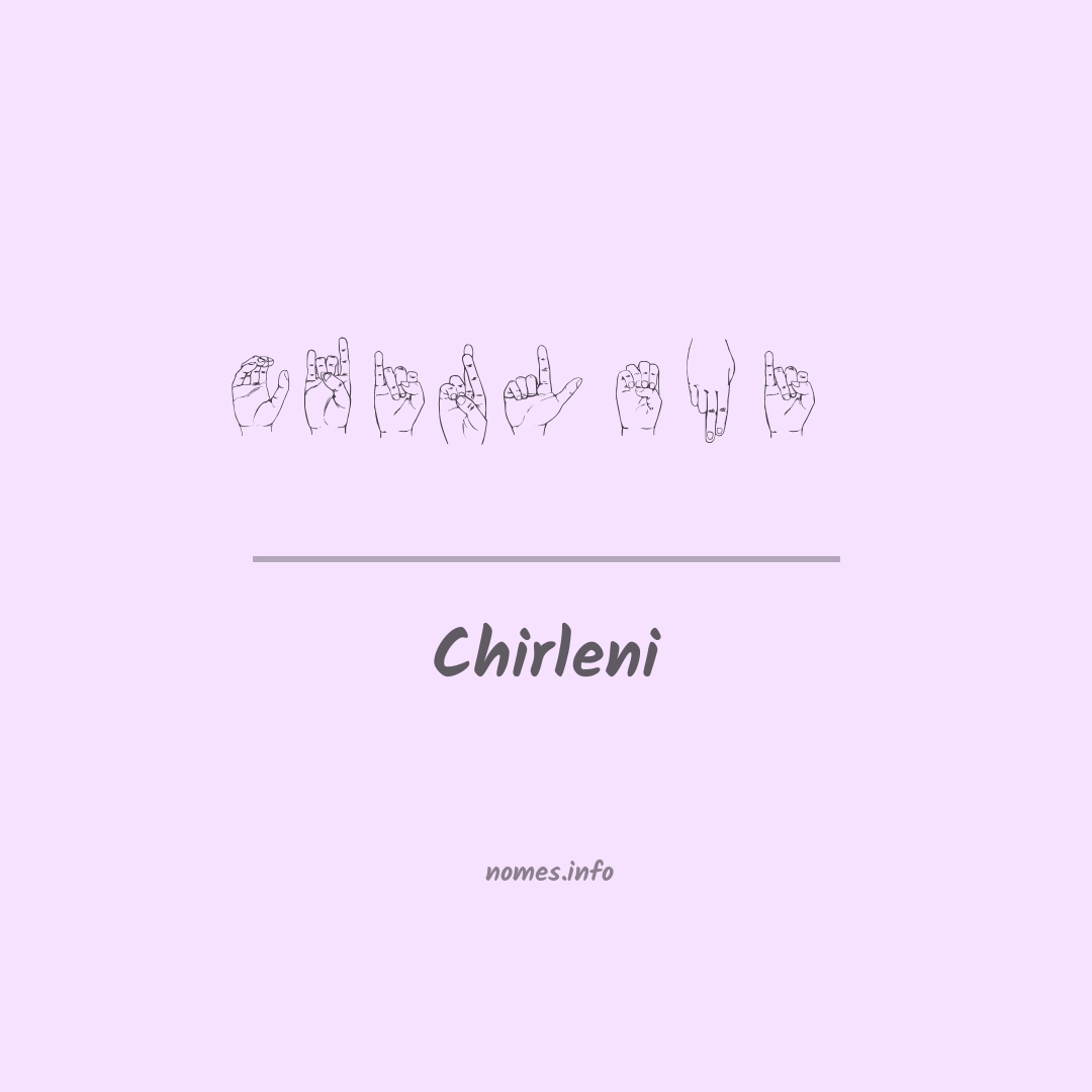 Chirleni em Libras