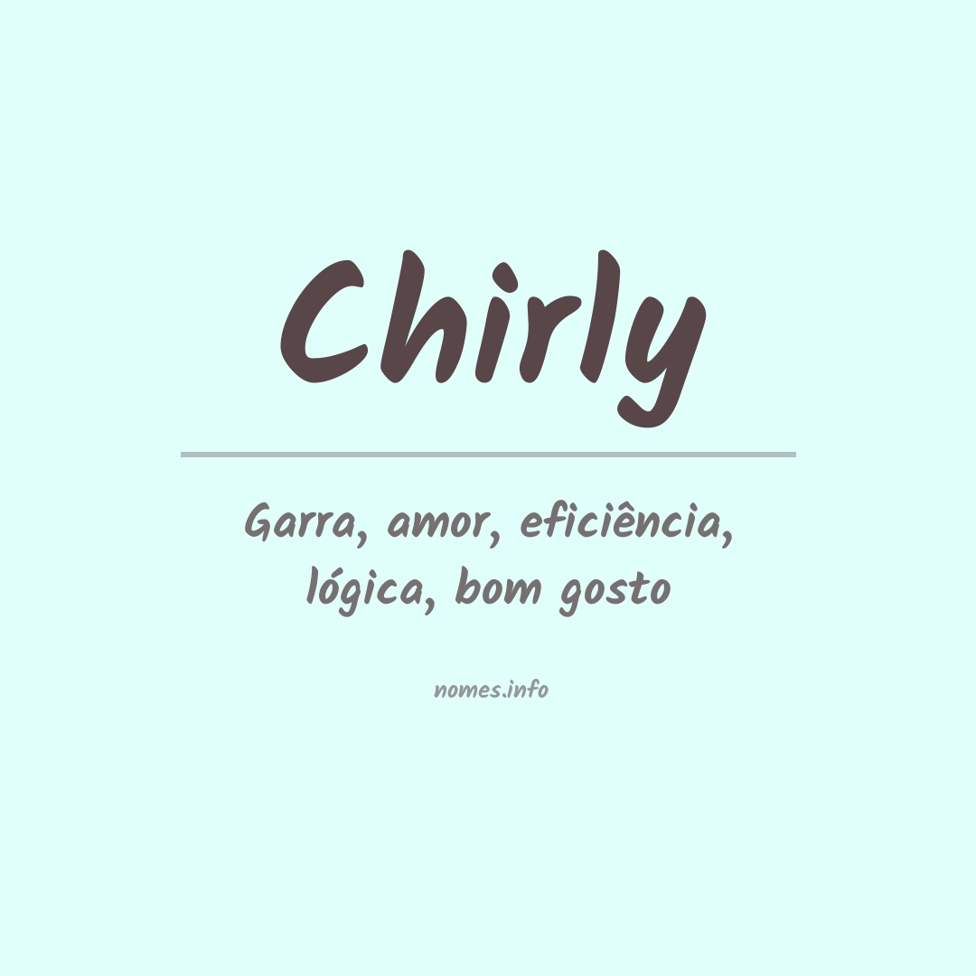 Significado do nome Chirly