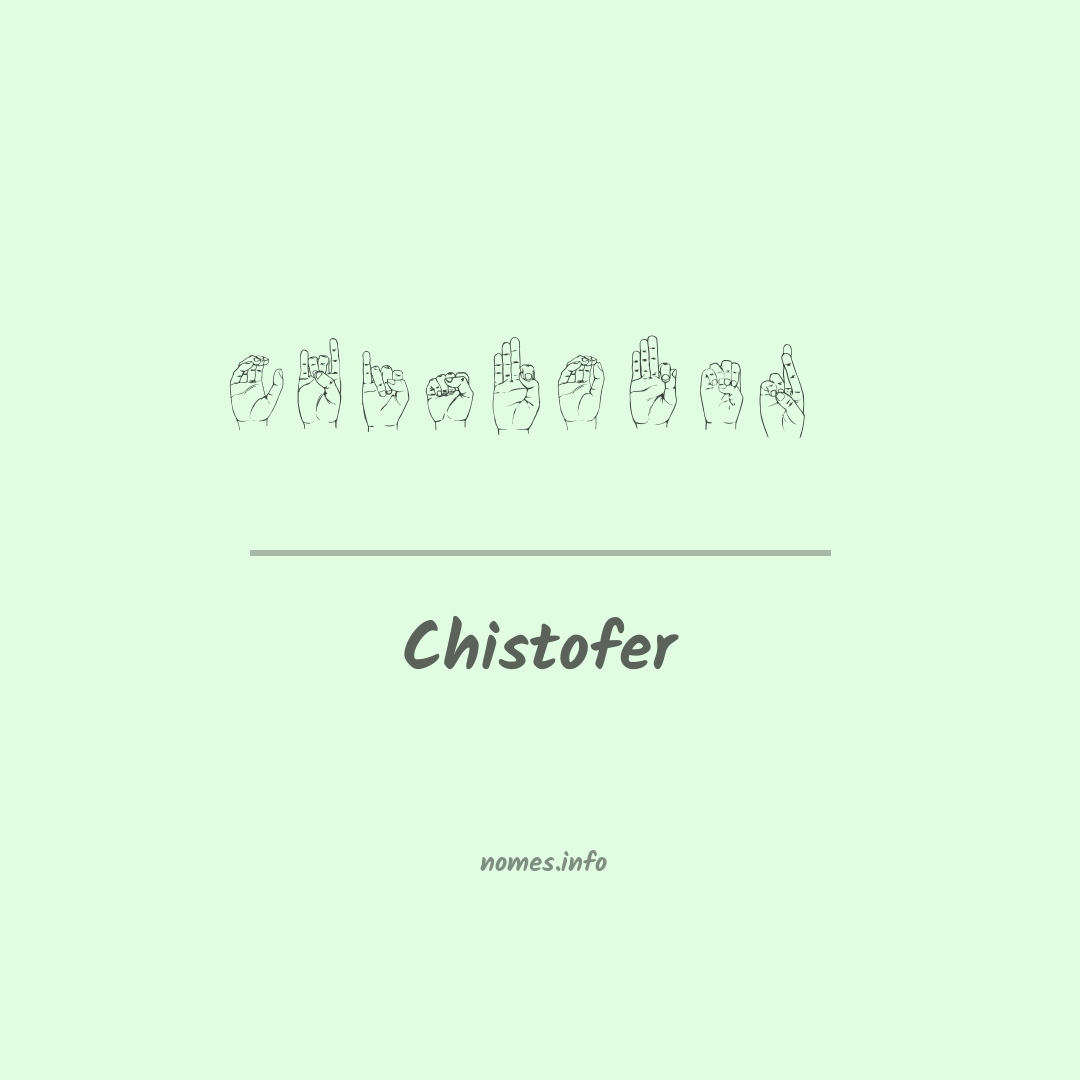 Chistofer em Libras