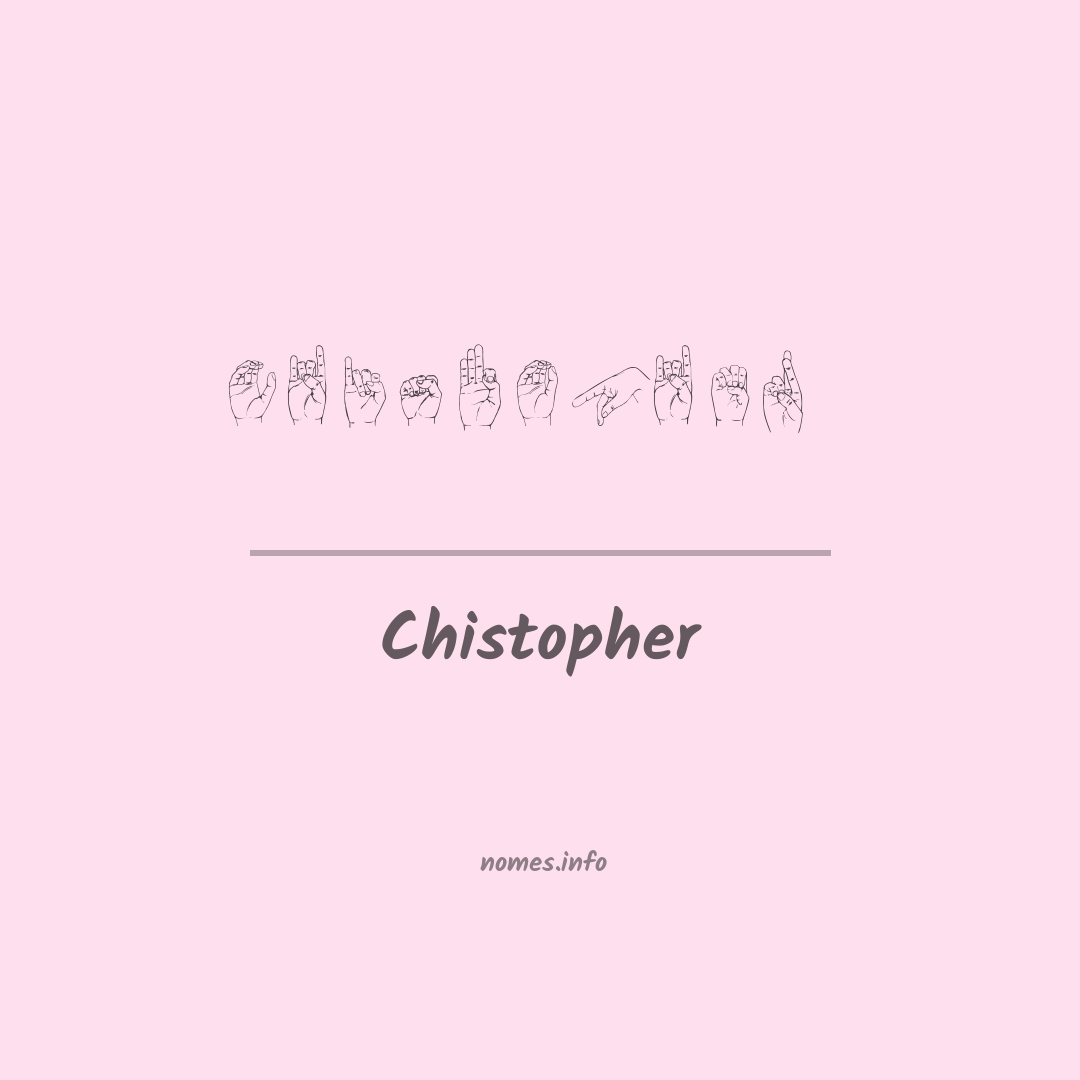 Chistopher em Libras