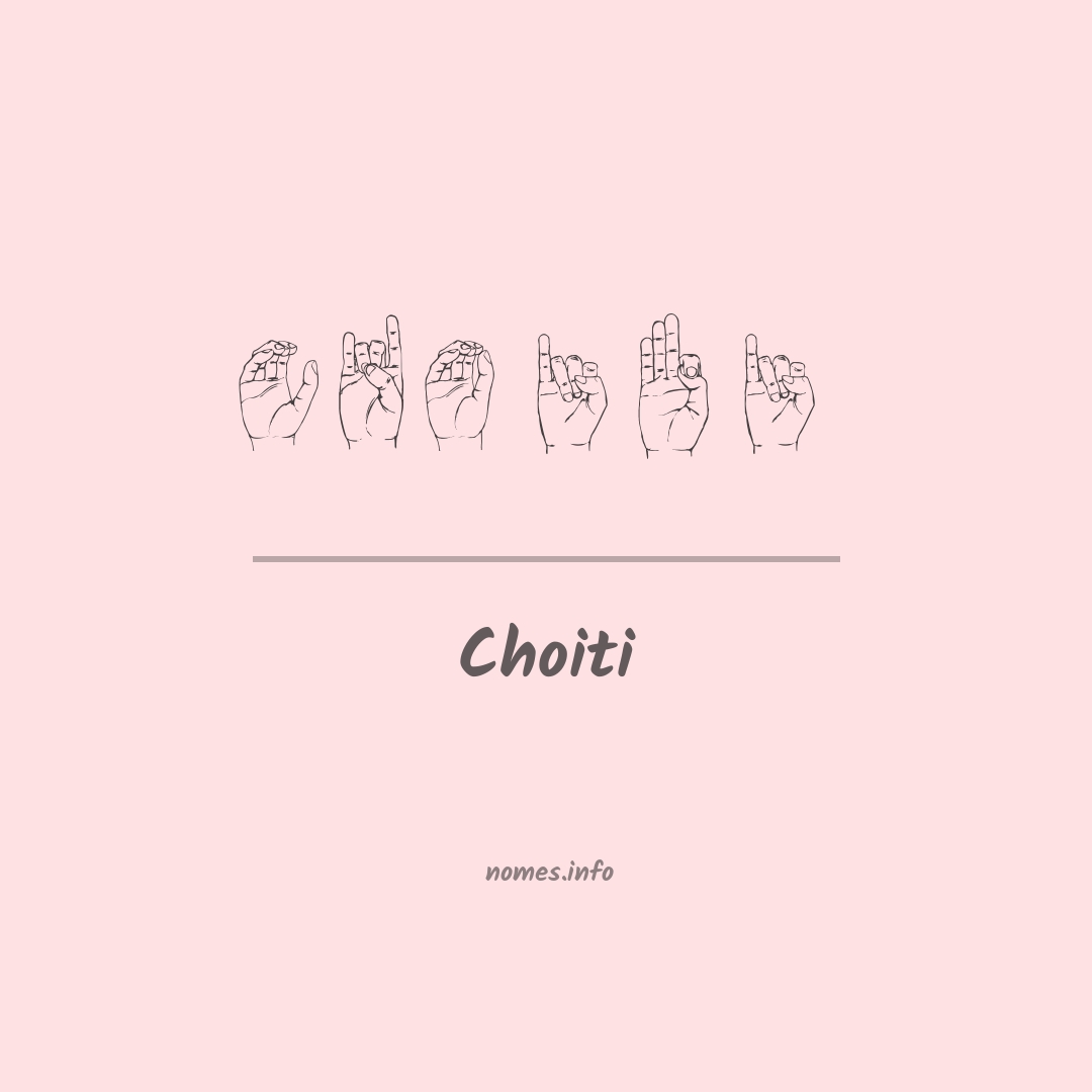 Choiti em Libras