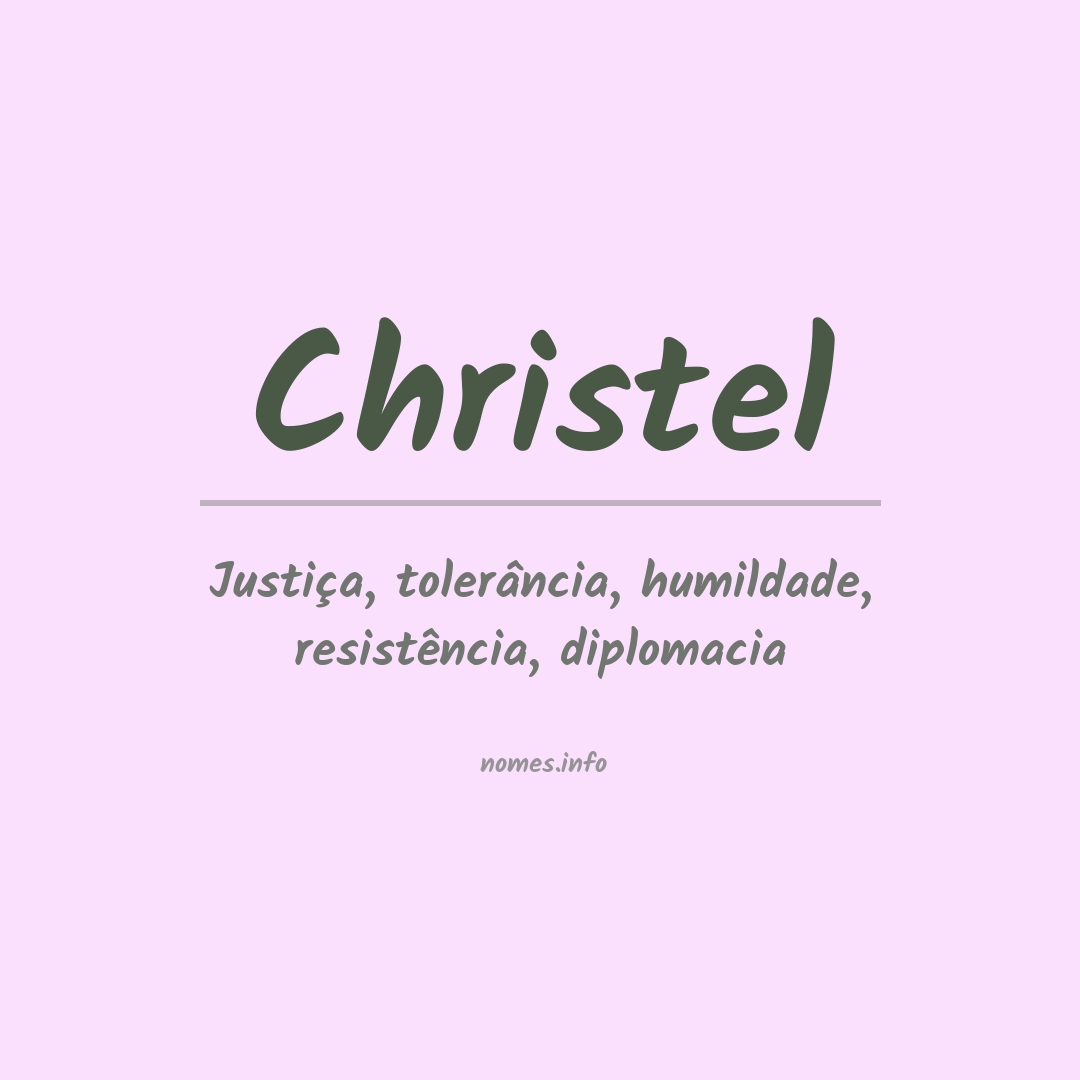 Significado do nome Christel