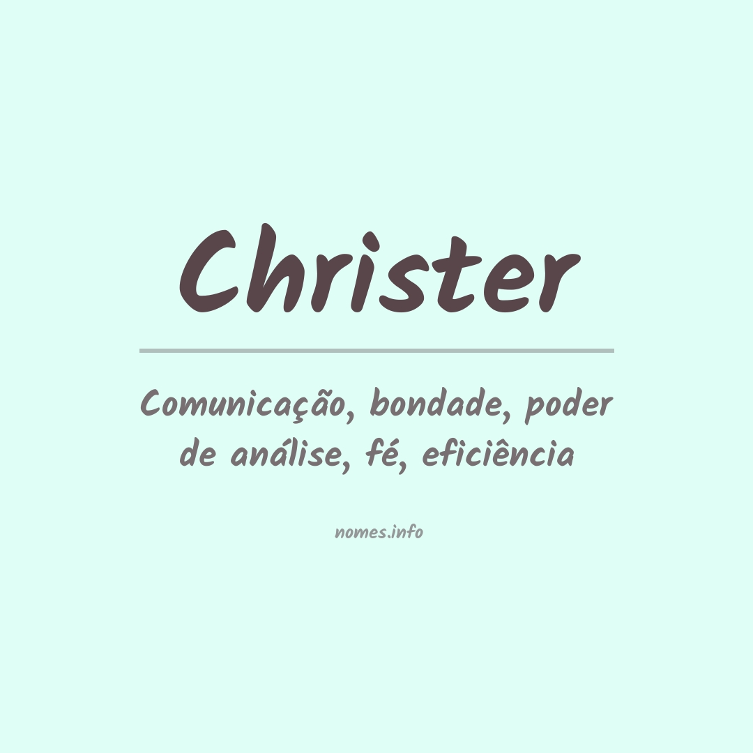 Significado do nome Christer