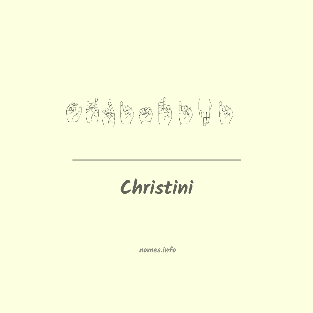 Christini em Libras