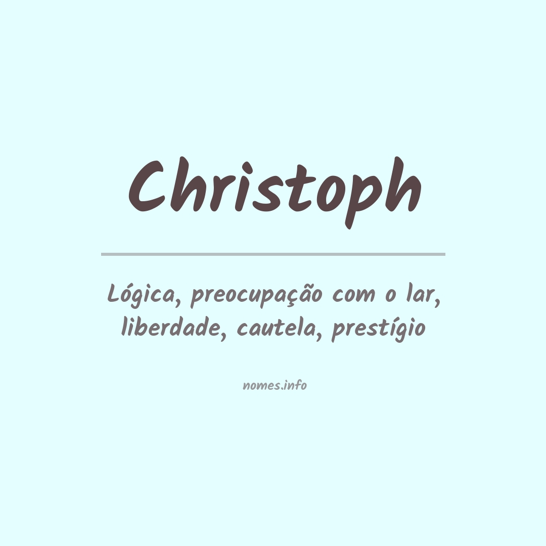 Significado do nome Christoph