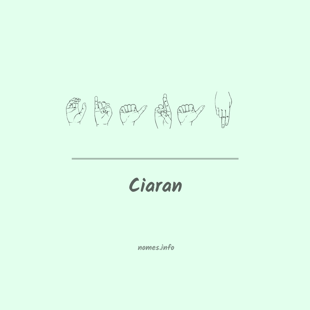 Ciaran em Libras