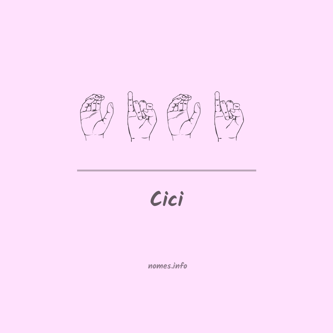 Cici em Libras