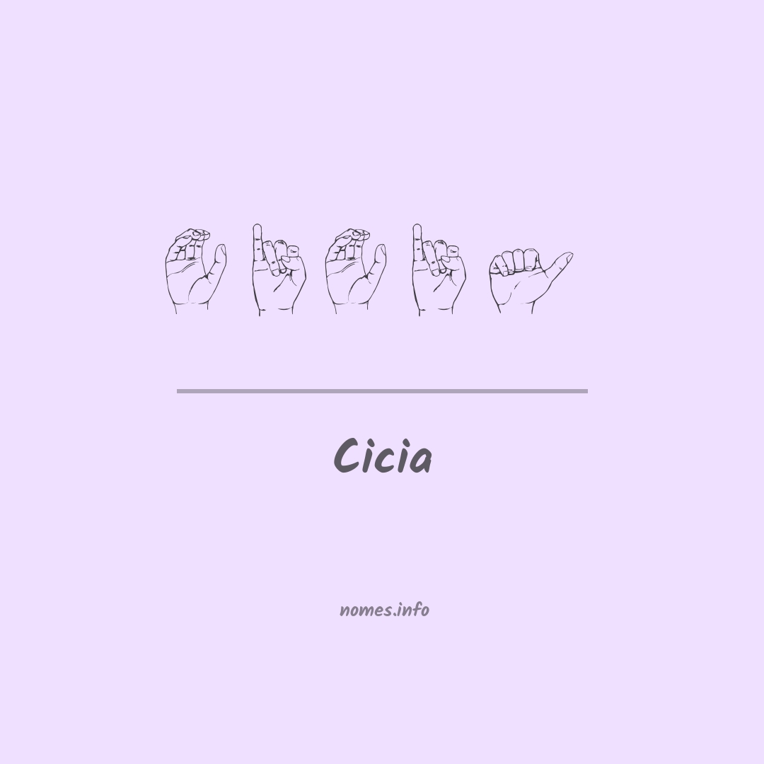 Cicia em Libras