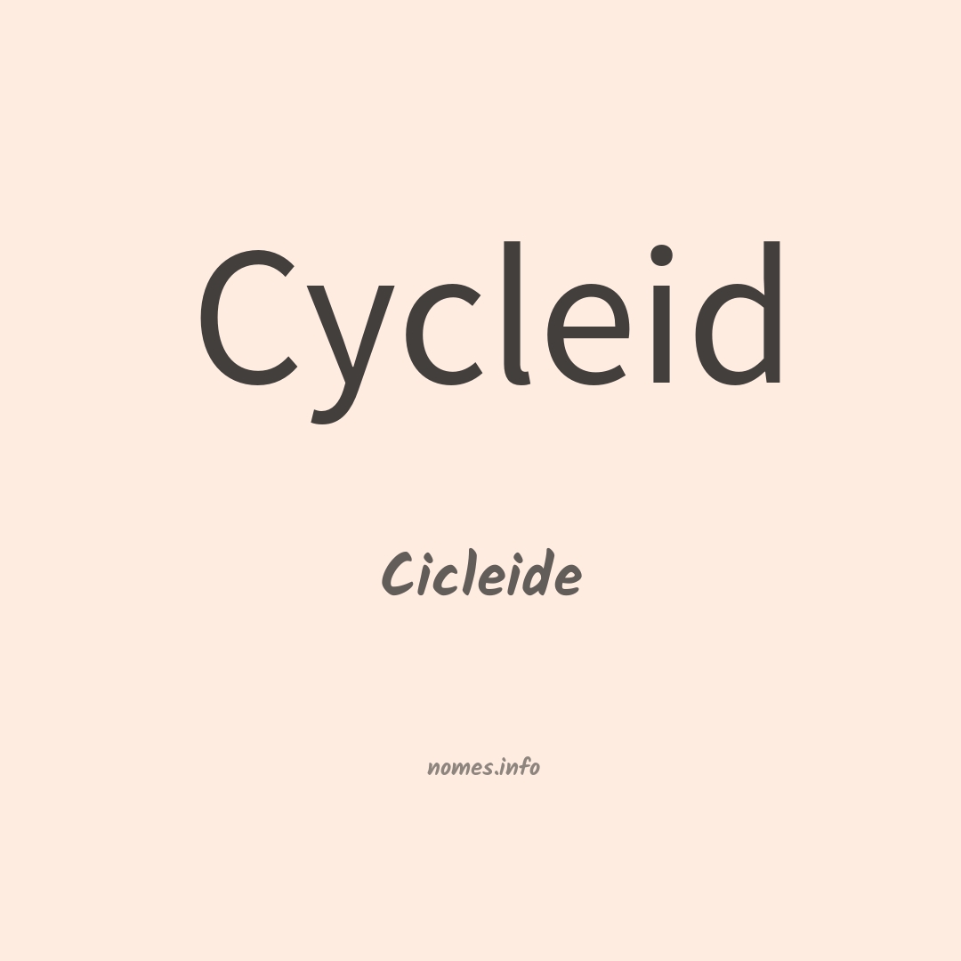Cicleide em chinês