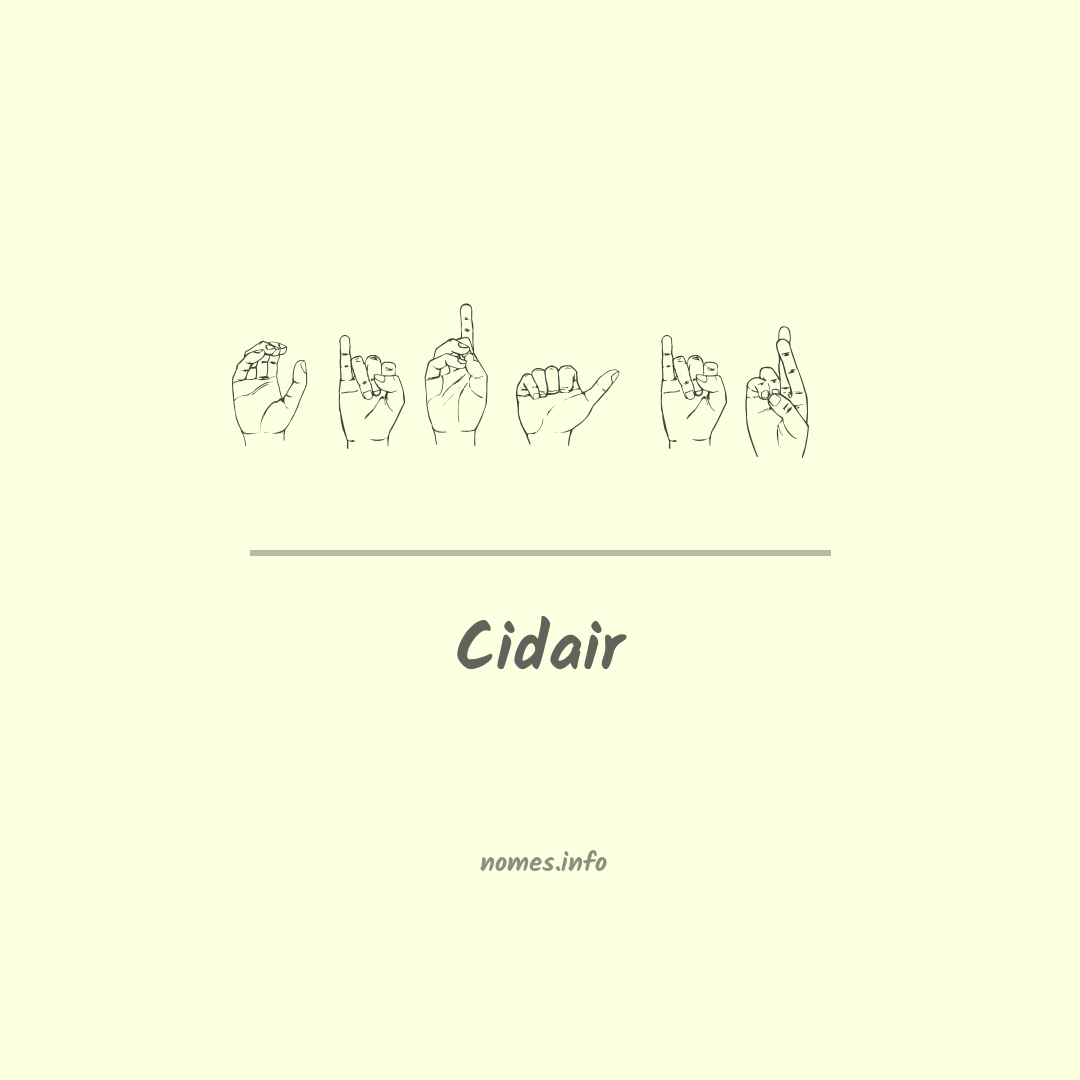 Cidair em Libras