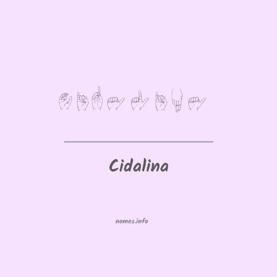 Cidalina em Libras