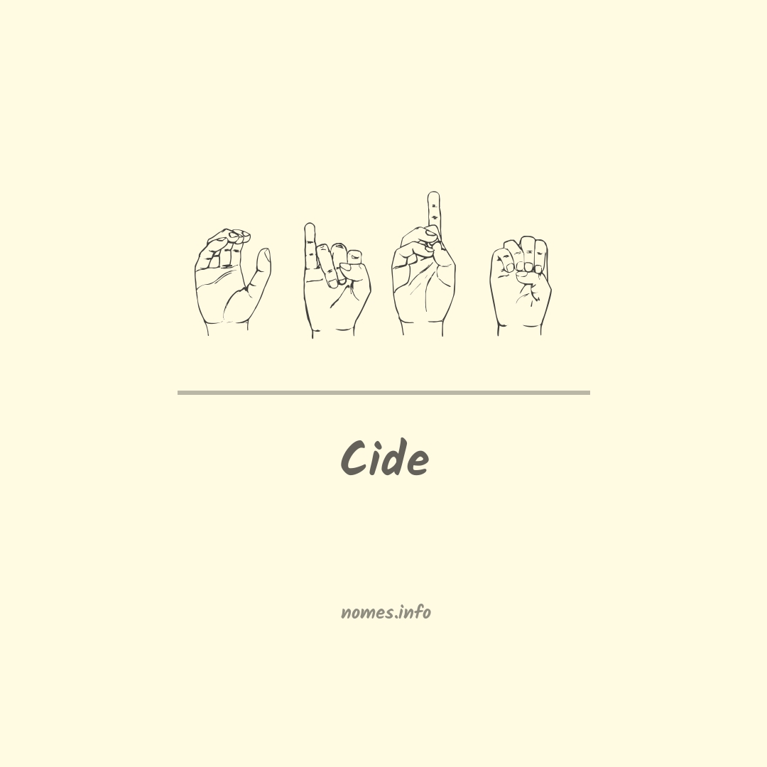 Cide em Libras