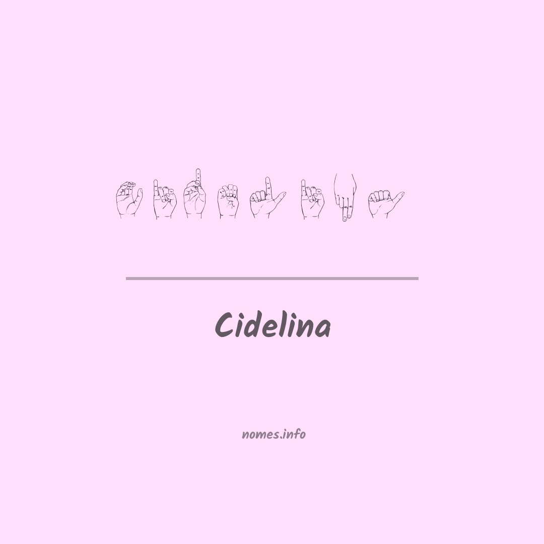 Cidelina em Libras