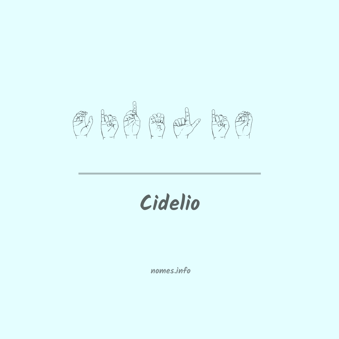 Cidelio em Libras