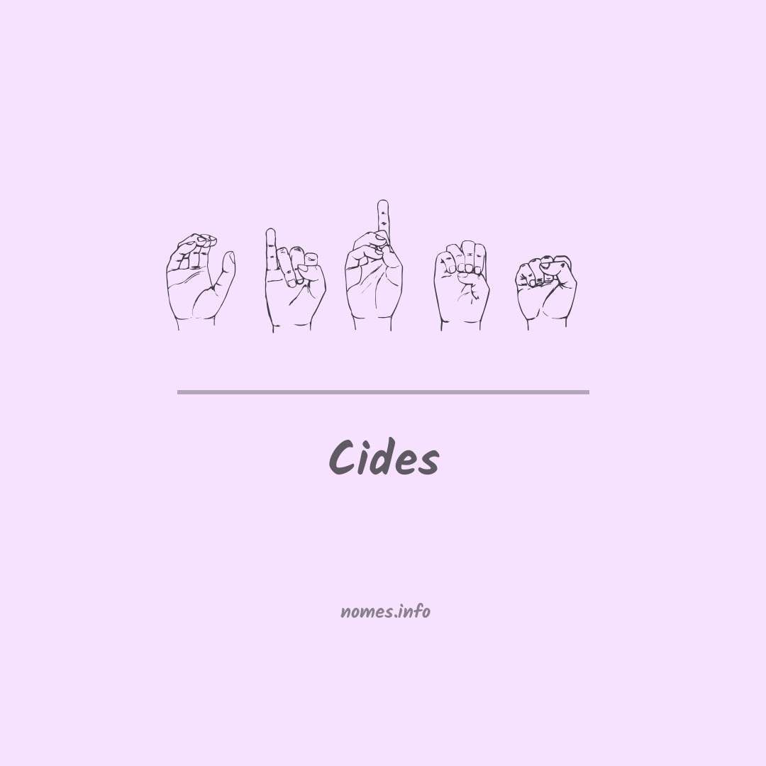 Cides em Libras