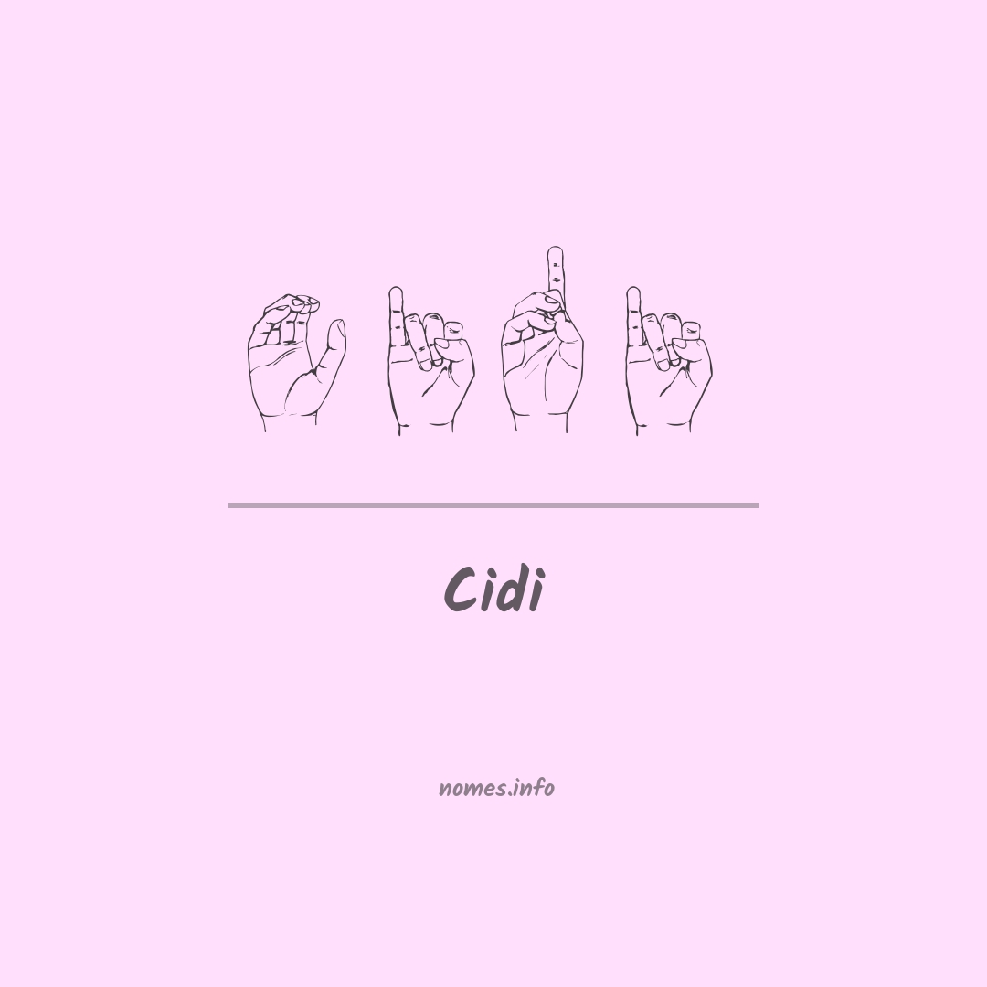 Cidi em Libras