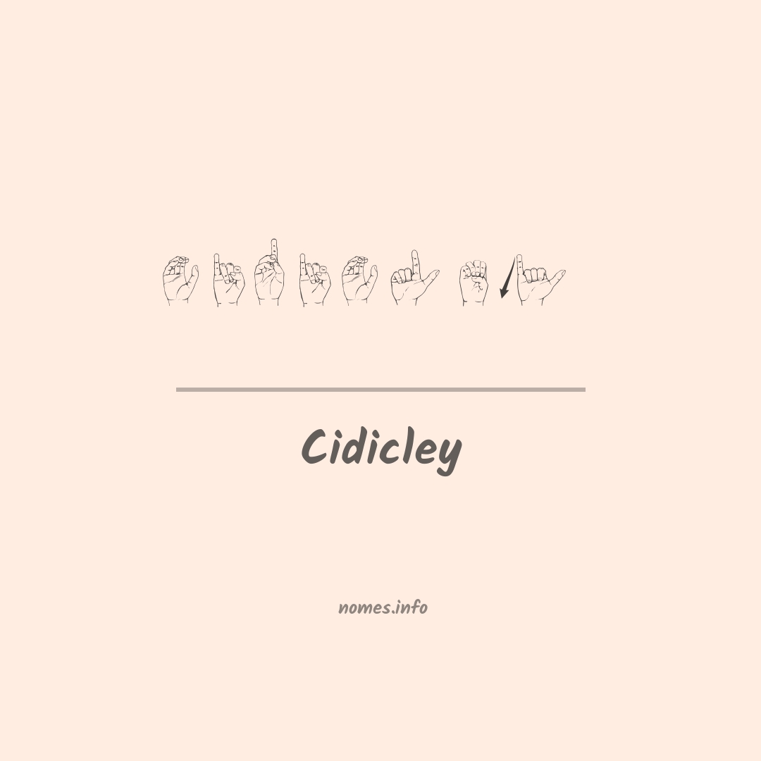 Cidicley em Libras