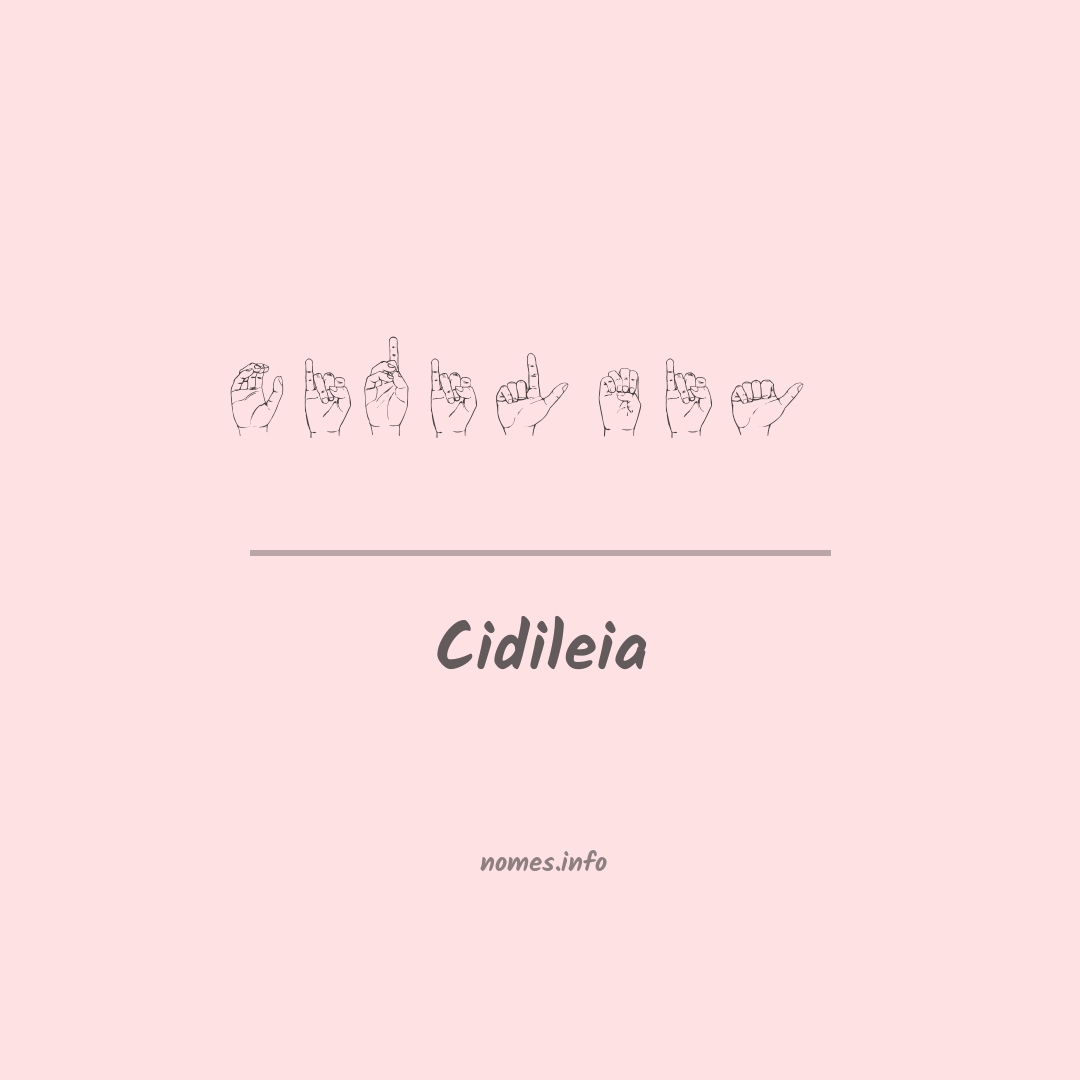 Cidileia em Libras