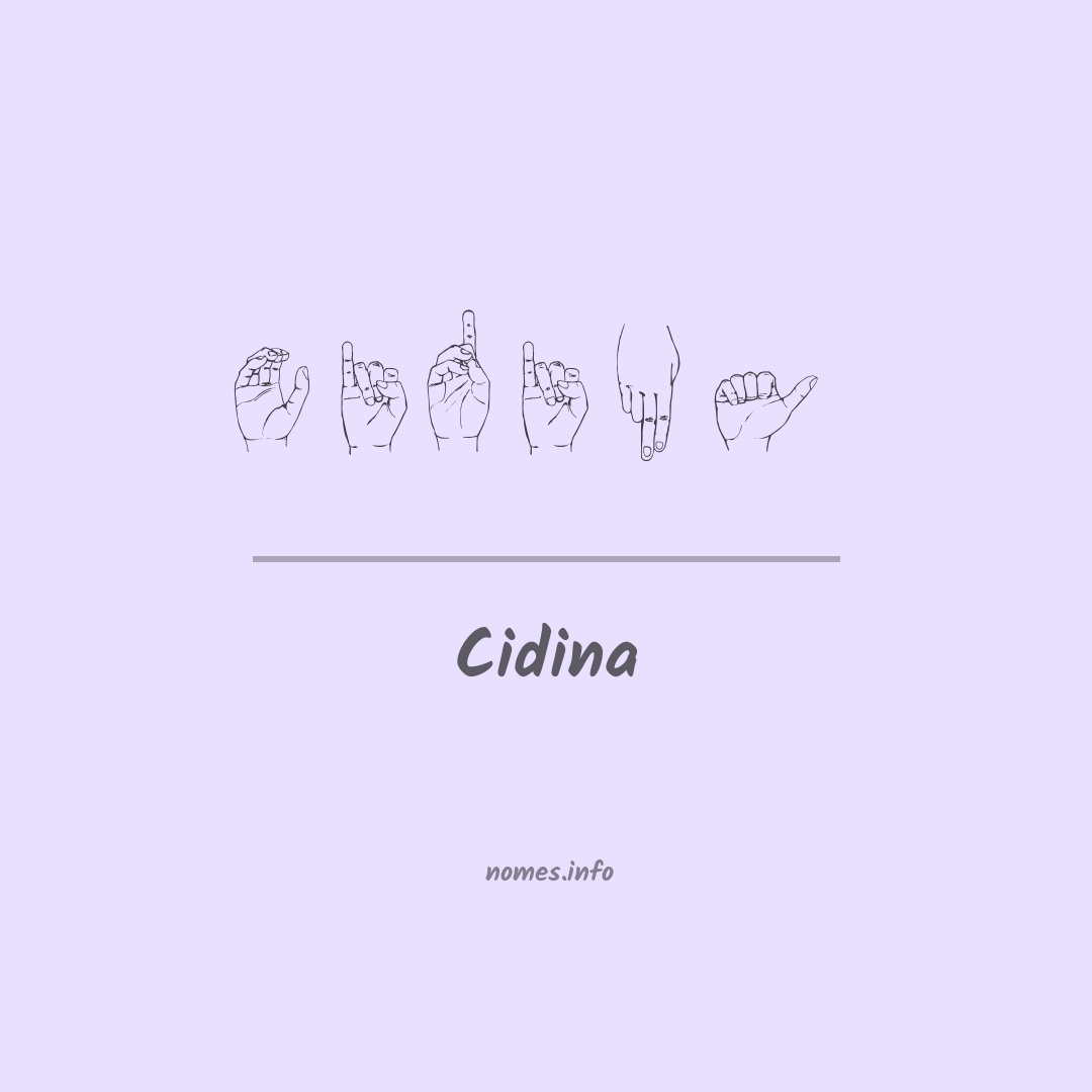 Cidina em Libras