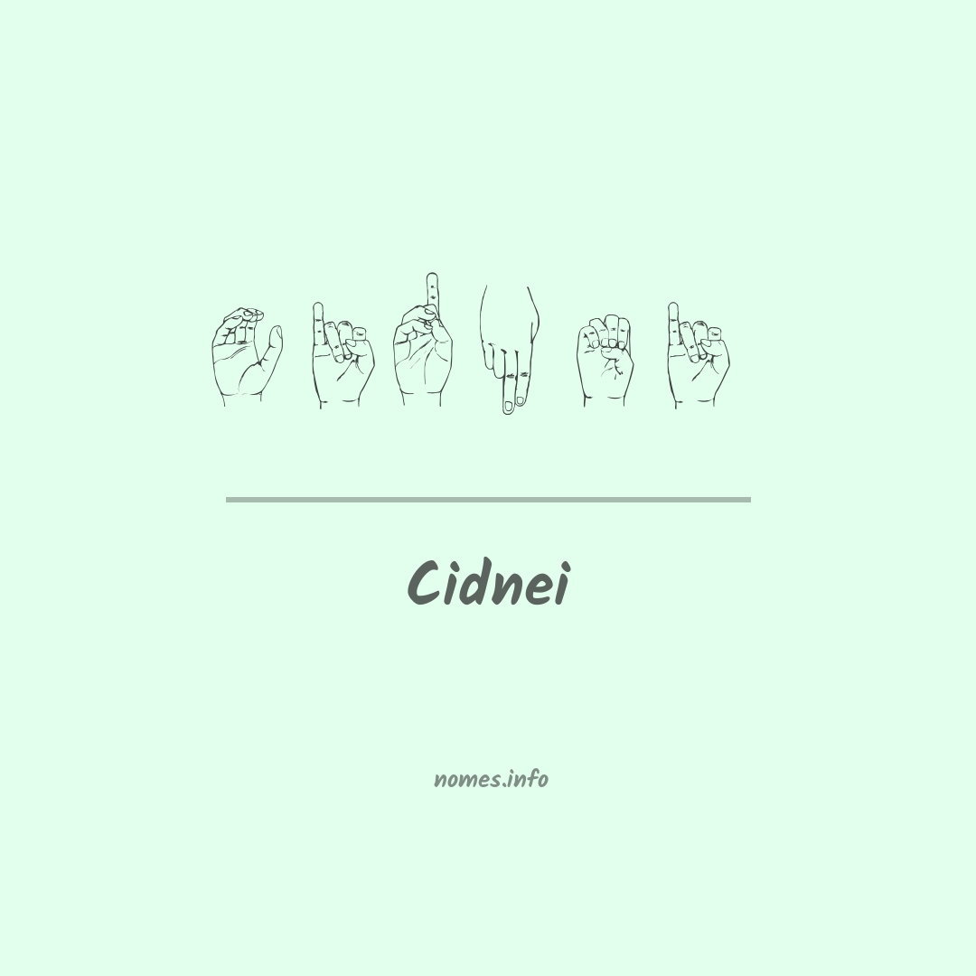 Cidnei em Libras