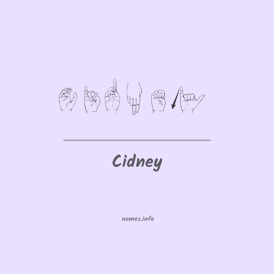 Cidney em Libras