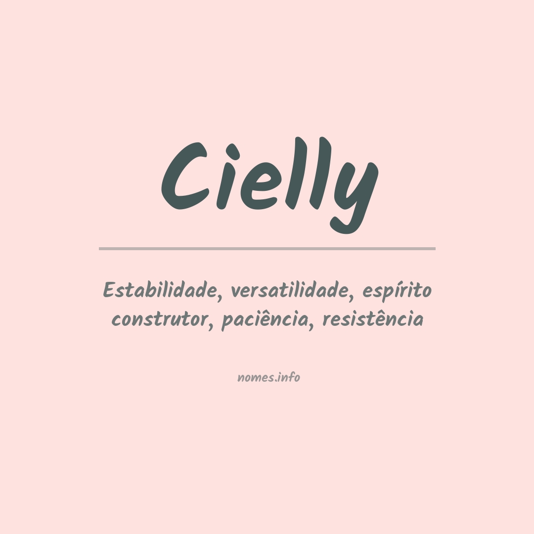 Significado do nome Cielly
