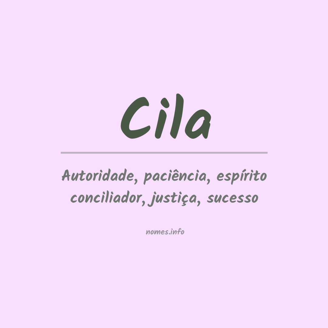 Significado do nome Cila