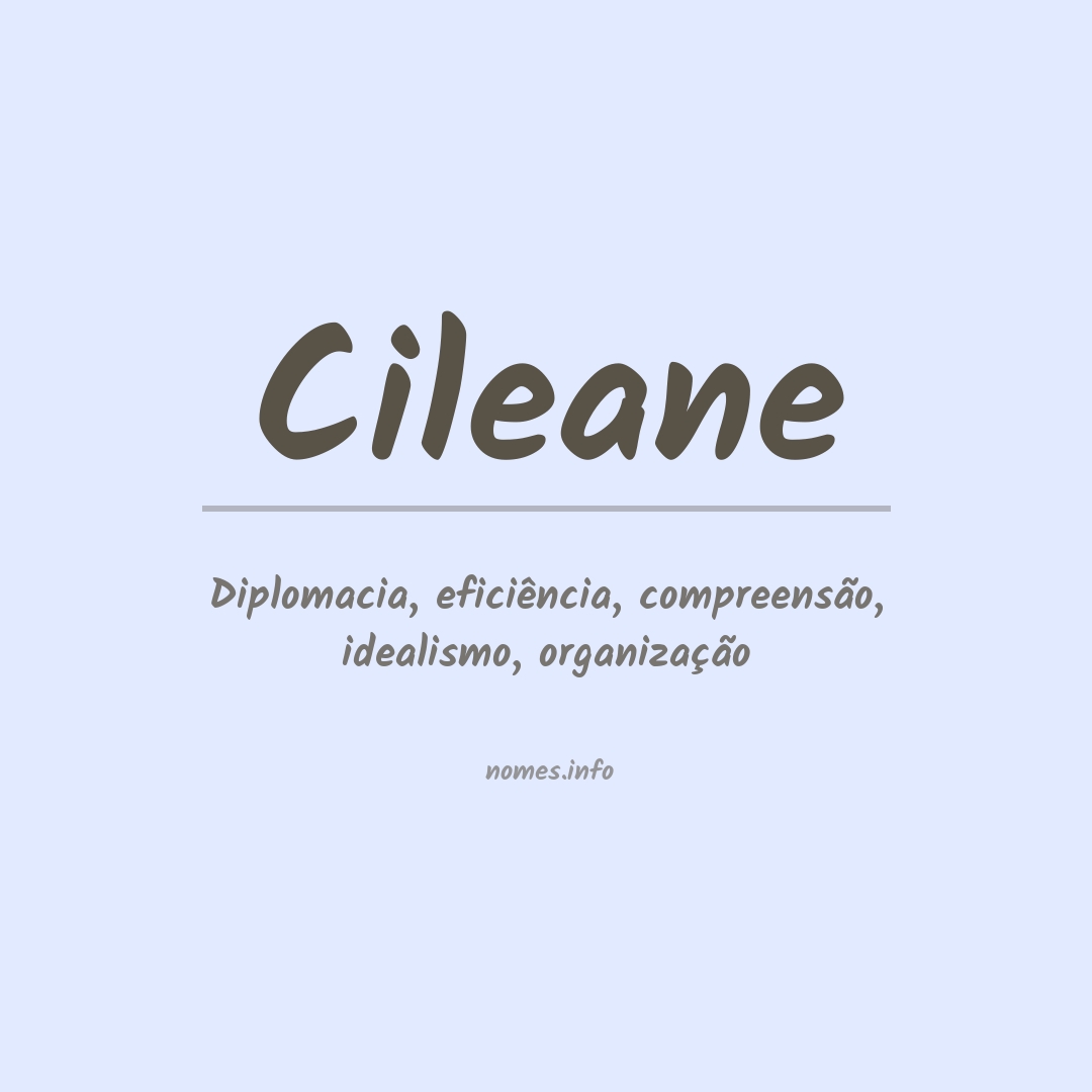 Significado do nome Cileane Significado do nome Cileane
