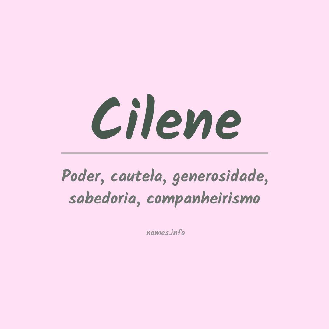 Significado do nome Cilene
