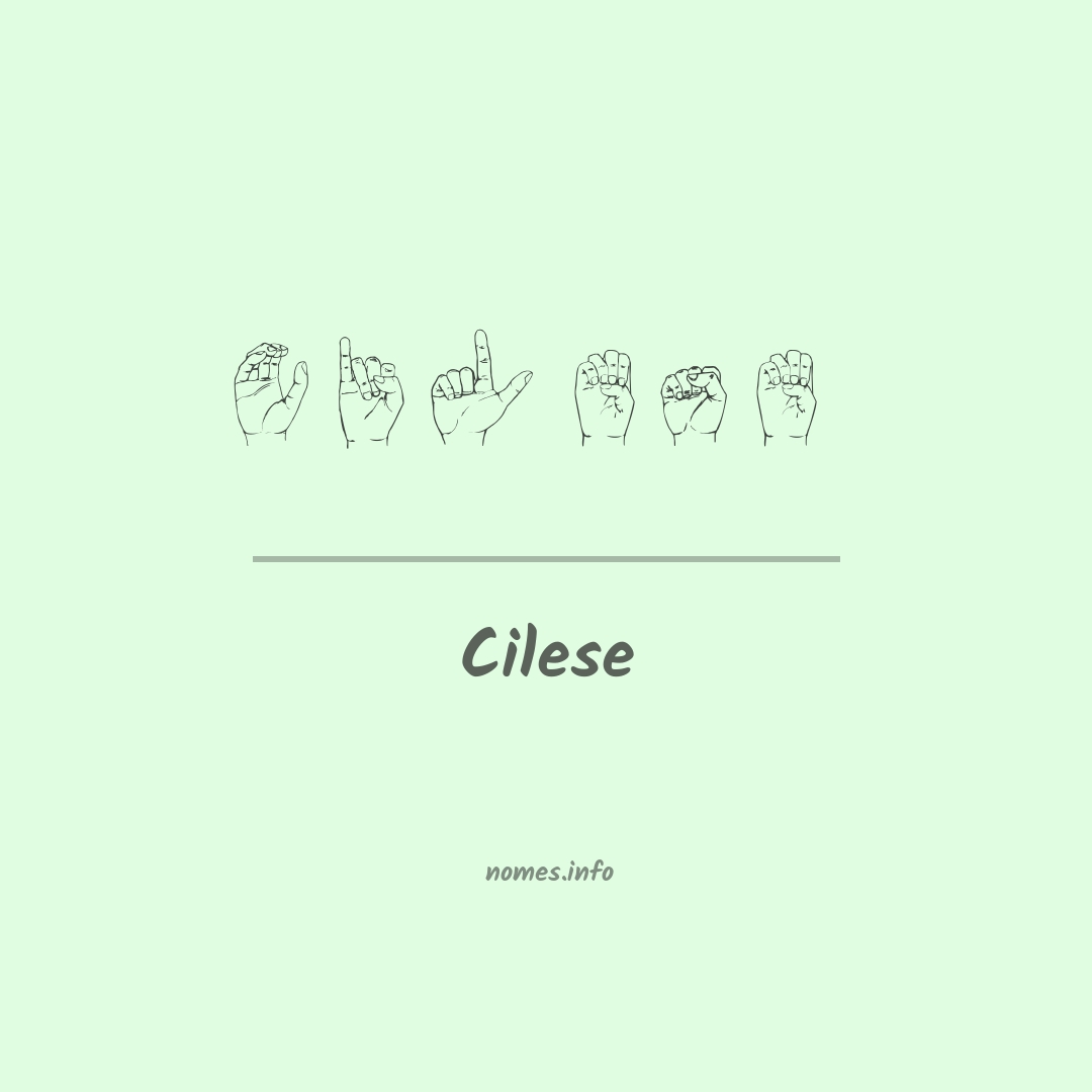 Cilese em Libras