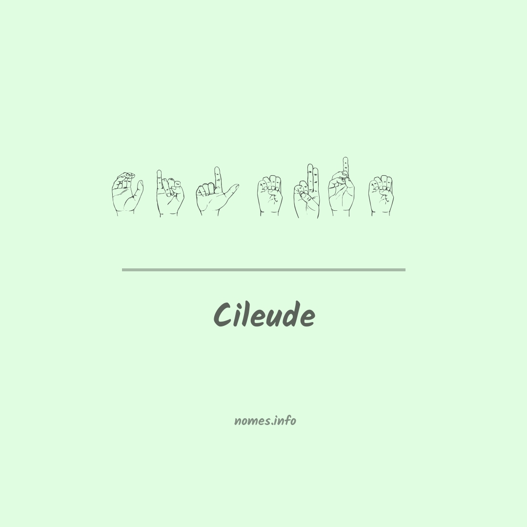 Cileude em Libras