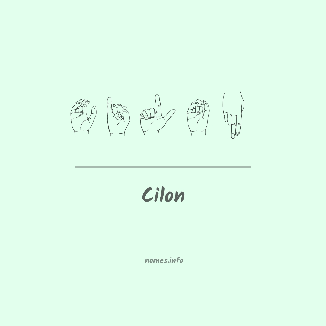 Cilon em Libras