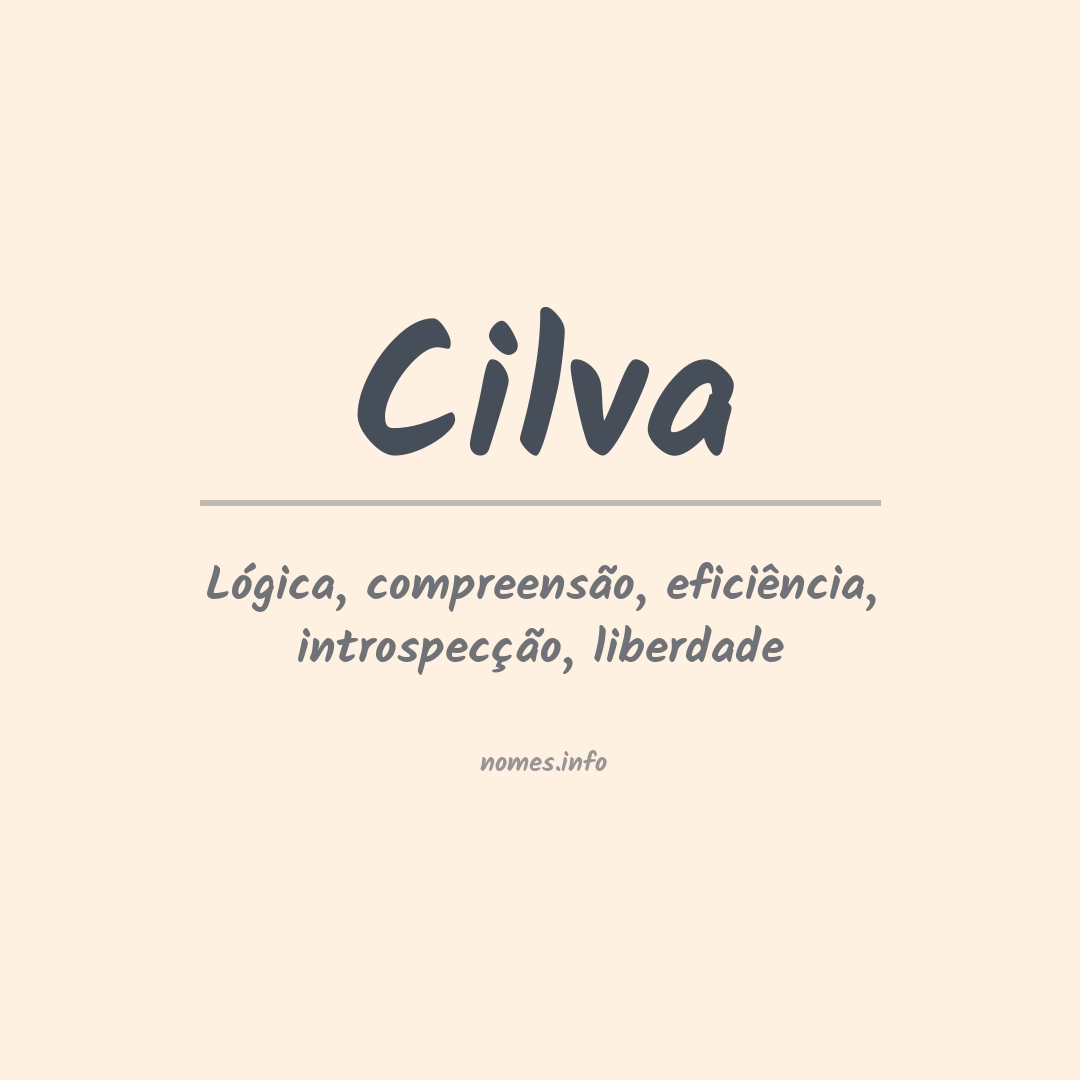 Significado do nome Cilva