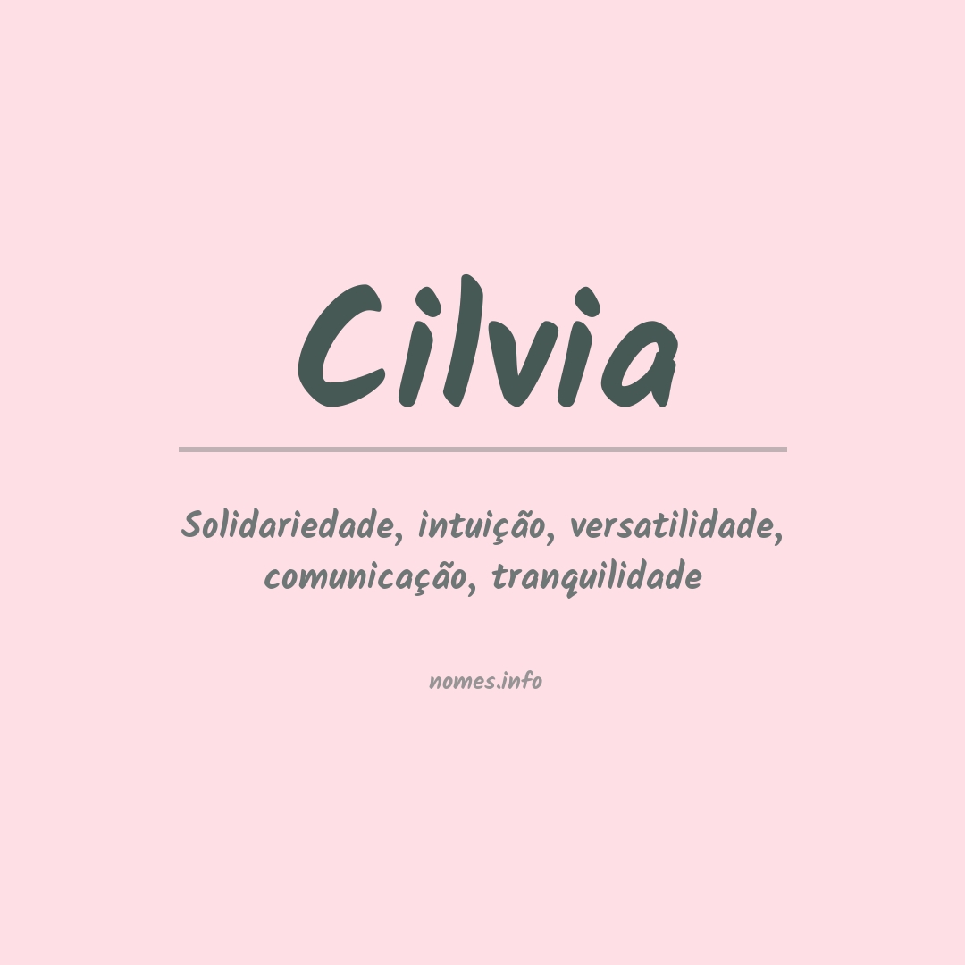 Significado do nome Cilvia