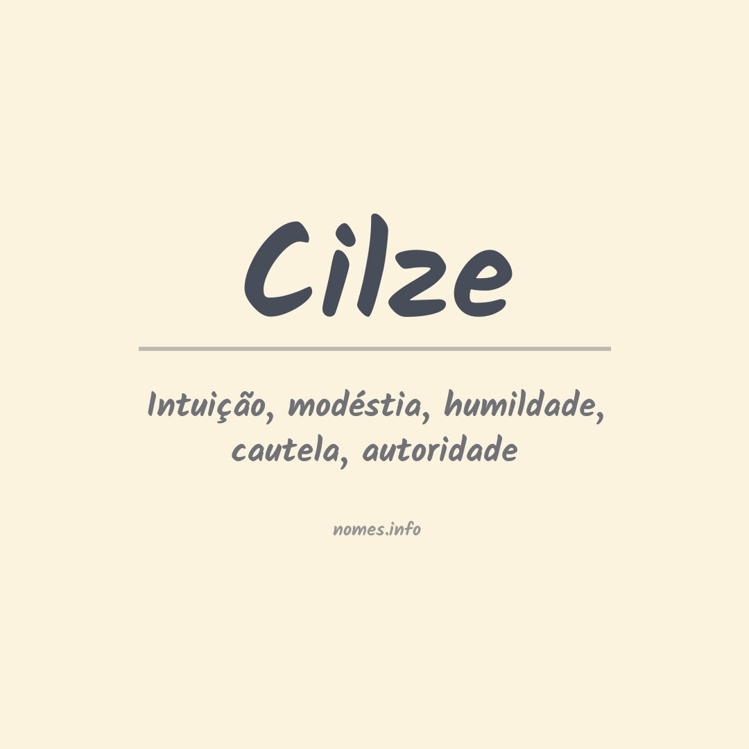 Significado do nome Cilze