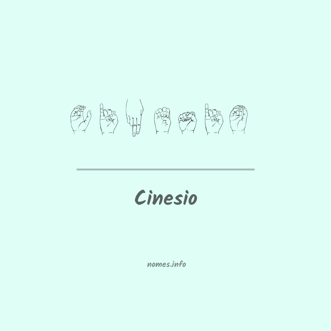 Cinesio em Libras