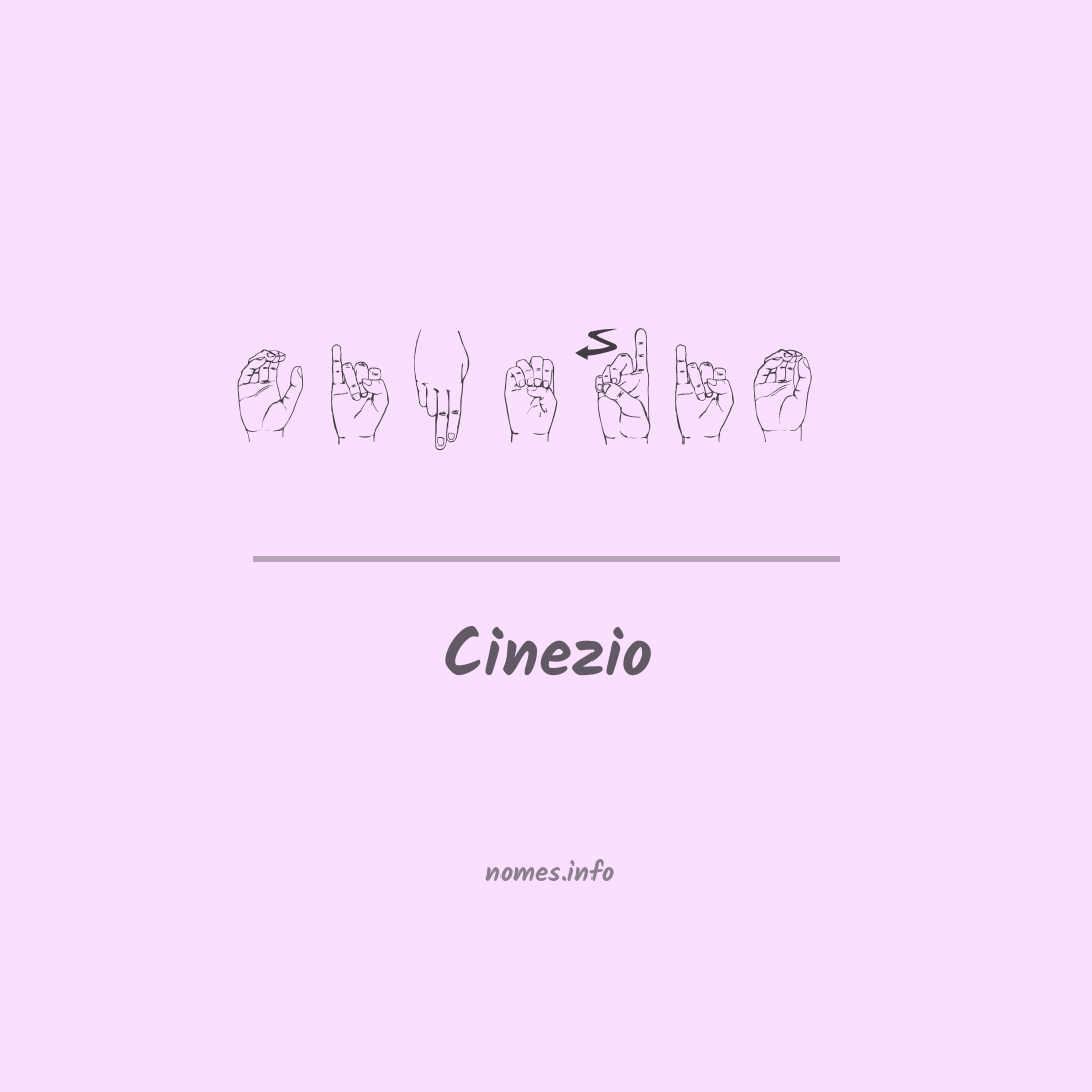 Cinezio em Libras