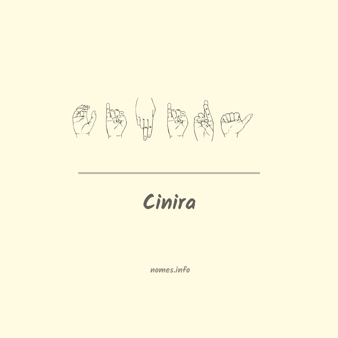 Cinira em Libras